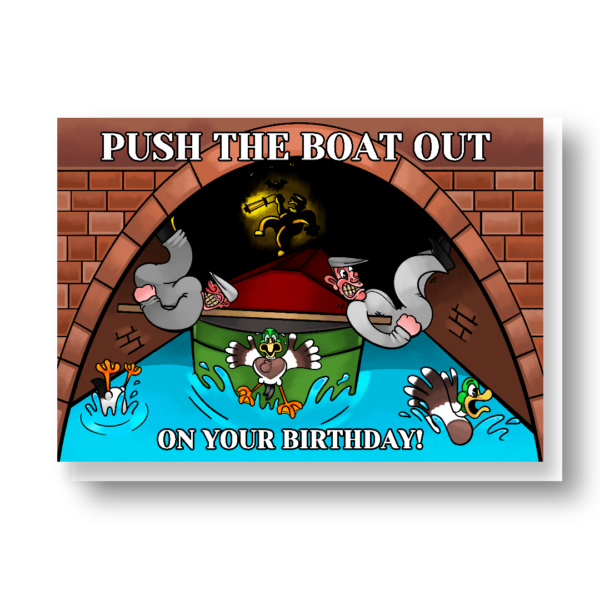 Push the Boat Out! Birthday Card - Image 2