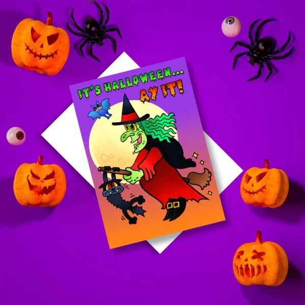 It's Halloween, Ay it! greeting card - Image 3